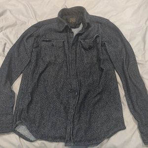 Obey grey button down jacket